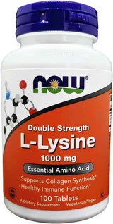 NOW Foods L-Lysine 1,000 mg – Single-Bottle Daily Essential for an Uncluttered Supplement Shelf