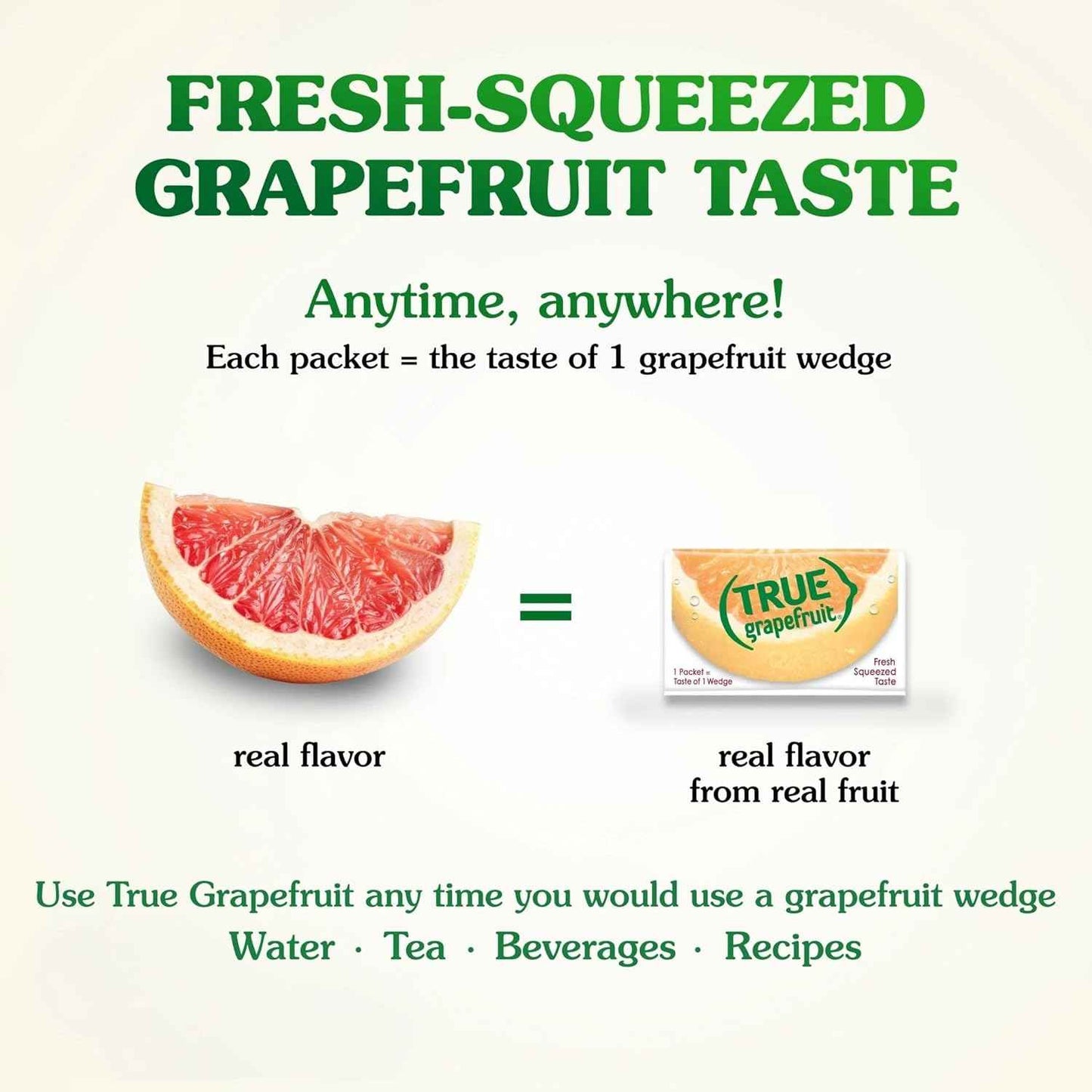 True Citrus Grapefruit Powder Packets – Housewarming Gift for the Health Conscious Host, Clean Label Citrus Set