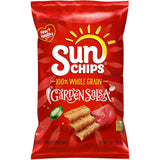 SunChips Garden Salsa Whole Grain Chips, 7 oz – Travel-Ready Sharing Bag for Road Trips and Commuter Snacking