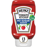 Heinz No Sugar Added Ketchup – Kid-Friendly Dip for Nuggets, Fries, and Lunchboxes