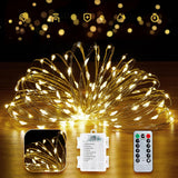 Minetom Waterproof Fairy Lights – Patio String Lighting for Outdoor Dining, Battery Powered and Weather Resistant