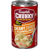 Campbell's Chunky Soup, Creamy Chicken and Dumplings – Ready-in-Minutes Desk Lunch for Busy Workdays