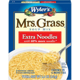 Wyler's Mrs. Grass Extra Noodles Soup Mix – Dorm Room Quick Lunch for Studying Late and Cramming Sessions