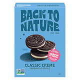 Back to Nature Classic Creme Sandwich Cookies - School Lunchbox Cookies, Non-GMO Sandwich Cookies Kids Love