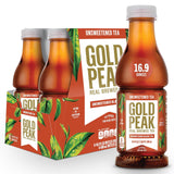 Gold Peak Unsweet Tea – Calorie-Free Hydration for Daily Wellness Routines, 16.9 fl oz 6 Pack