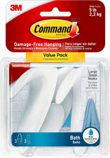 Command Bath Large Towel Hook Value Pack – Thoughtful Housewarming Gift for New Homeowners and Renters