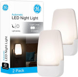 GE LED Night Light – Flameless Dusk-to-Dawn Plug-in for Hallway and Bathroom Safety
