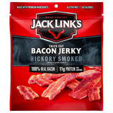 Jack Link's Bacon Jerky, Hickory Smoked – Portable Protein Snack for Hunting Blind and Camping Trip Lunches