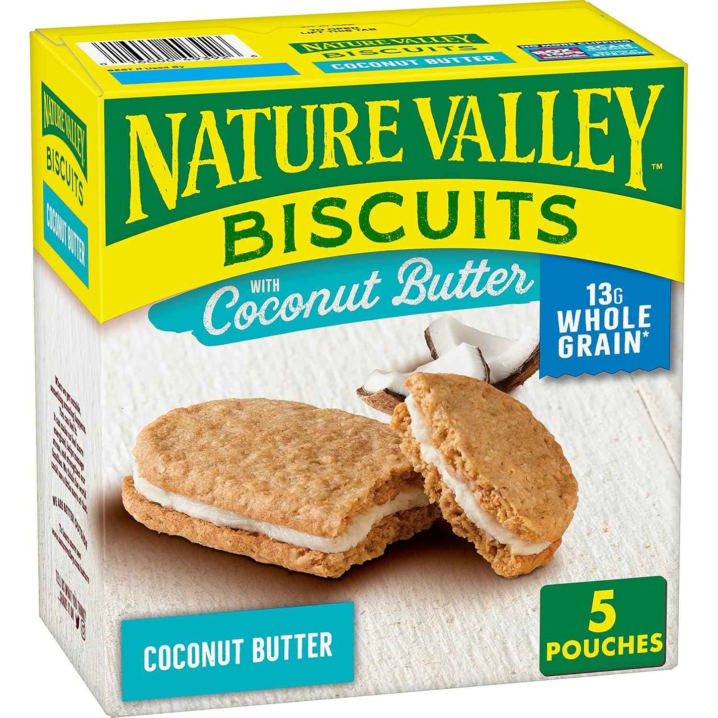 Nature Valley Biscuit Sandwiches Cinnamon Almond Butter – After School Snack for Kids, No Artificial Flavors or Colors