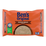 BEN'S ORIGINAL Whole Grain Brown Rice, 5 lb Bag – Low-Fat Whole Grain Side Dish for Wellness-Focused Home Cooks