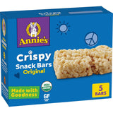 Annie's Organic Crispy Snack Bars – Grandparent Treat Gift Basket Addition for a Granddaughter's Visit, 5 ct