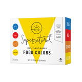 Supernatural Natural Food Dye for School Bake Sales and Kids' Party Decorating, Vegan Plant-Based Powder 4 Pack