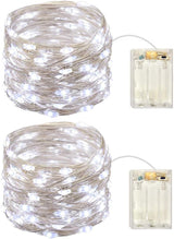 LumifyLiving LED String Lights – Warm Aesthetic Home Lighting for Living Room and Shelf Decor, 2-Pack 50 Micro LEDs Flexible Wire