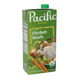 Pacific Foods Organic Unsalted Chicken Stock, 32 oz Carton – Single-Carton Multi-Use Liquid for Streamlined Kitchens