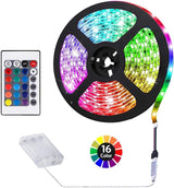 ACONDE Battery Powered LED Strip Lights – Thoughtful Housewarming Gift for Her, Remote Controlled Room Decor Present