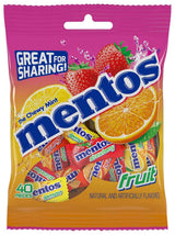 Mentos Chewy Mint Candy Fruit Rolls – Fun Stocking Stuffer and Care Package Addition for College Students and Coworkers