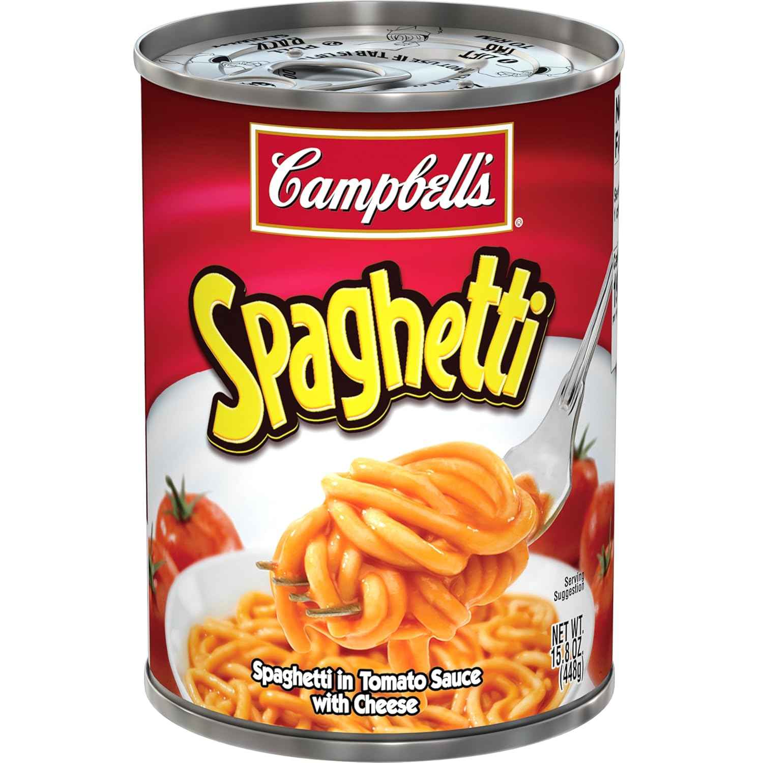 Campbell's Canned Spaghetti for Solo Living Pantry, Standalone Can Meal for Independent Adults