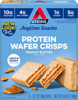 Atkins Chocolate Crème Protein Wafer Crisps – Thoughtful Care Package Gift for Keto Friends, Low-Carb Snack Box