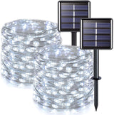 JMEXSUSS Solar Fairy Lights 2 Pack, Thoughtful Birthday Gift for Her with 8 Romantic Lighting Modes for Garden and Patio