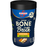 Swanson Sipping Chicken Bone Broth with Ginger and Turmeric – Cozy Self-Care Sip with Collagen and Anti-Inflammatory Spices, 10.75 oz Cup