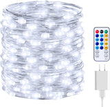 Aurora Glow Fairy Lights – 66ft Twinkle String for Cozy Bedroom Decor and Living Room Ambiance, USB Plug-in with Remote