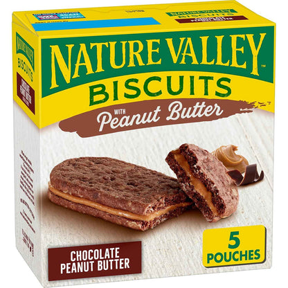 Nature Valley Biscuit Sandwiches Cinnamon Almond Butter – After School Snack for Kids, No Artificial Flavors or Colors