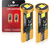 LASFIT 194 LED Bulb for Truck and SUV Side Markers, 12V-24V Road-Ready White Light