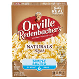 Orville Redenbacher's Naturals Microwave Popcorn – Simple Pantry Staple with Two Clean Flavors, 6 Single-Serve Bags