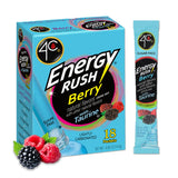 4C Energy Rush Stix Berry – Home Office Focus Companion with Taurine, Grab and Go Powder Packets for Workdays