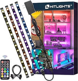 HitLights LED Strip Lights – Home Office Ambiance Lighting for Desk and Monitor Backlight, RF Remote Control