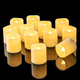 Homemory Flameless Rechargeable Tea Lights for Homes with Kids and Pets, Smoke-Free Votive Candles with Auto Timer