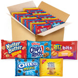 Nabisco Cookie & Cracker Variety Pack – Birthday Goodie Bag Stuffer for Kids, 50 Mini Snack Packs