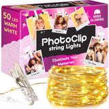Mind-Glowing Photo Clips String Light - Safe LED String Lights for Kids Bedroom, Cool-Running Fairy Lights with Photo Clips for Girls Room