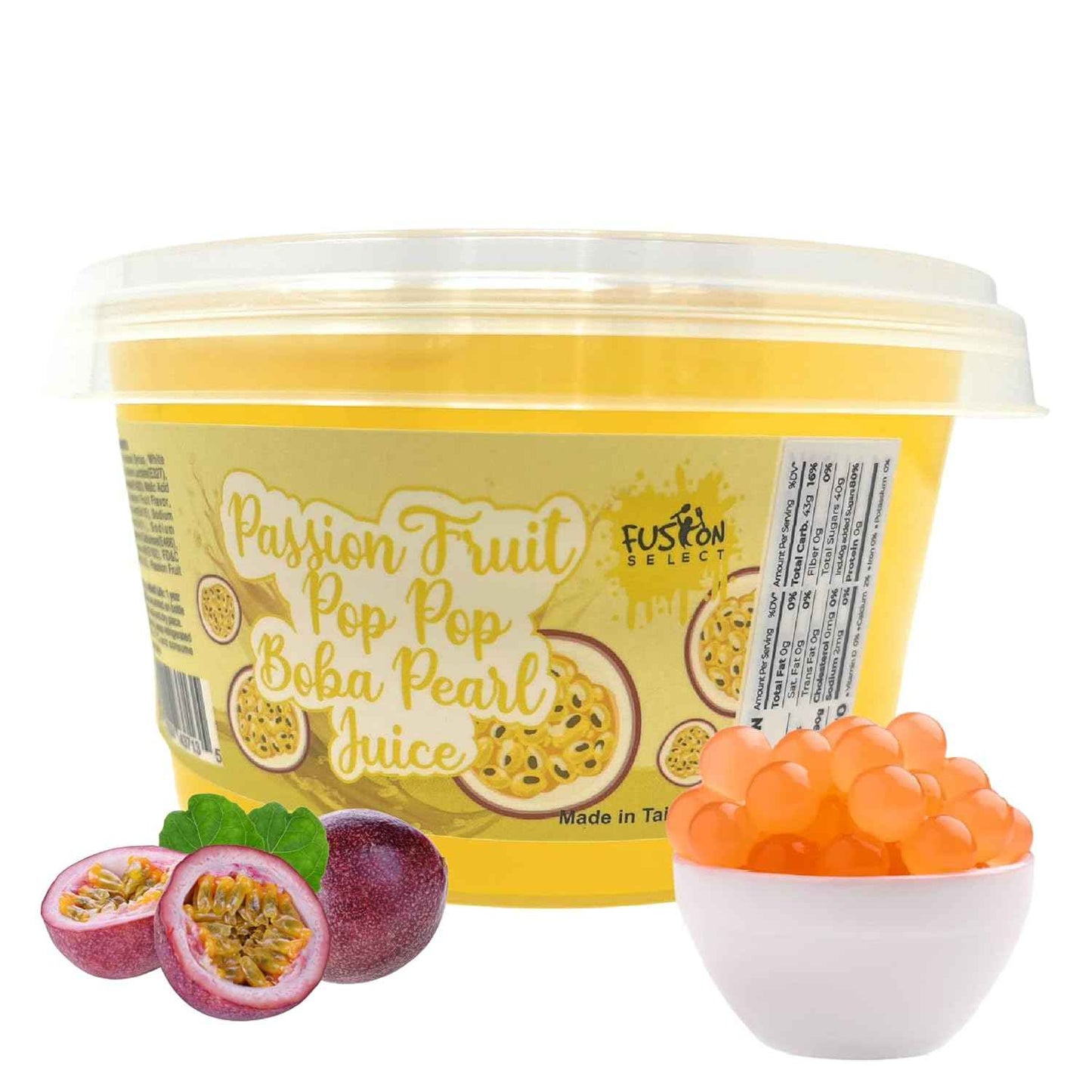 Fusion Select Strawberry Popping Boba Pearls – Real Fruit Juice Topping for Mindful Brunch and Mimosas