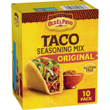 Old El Paso Original Taco Seasoning Mix 10 Pack – Portable Taco Bar Seasoning for Outdoor Patio Gatherings