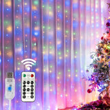 HOME LIGHTING Curtain Lights 300 LED – Thoughtful Housewarming Gift for Women, 16 Colors with Remote
