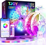 TJOY LED Lights for Nursery and Playroom – Bluetooth App Timer Strip Light with Baby Penguin Remote