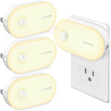 AUVON Plug in LED Night Light – Fire Resistant Casing with Dusk to Dawn Sensor for Stairs, Garage and Elderly Safe Pathways