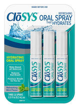 CloSYS Oral Breath Spray – Thoughtful Stocking Stuffer, 3-Pack Sugar-Free Mint Spray for Friends and Coworkers