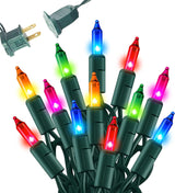 Dazzle Bright Christmas Mini Lights – Child-Safe Colorful Glow for Kids Bedroom and Playroom, UL Certified Incandescent Strand