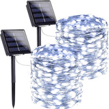 Luminex Solar String Lights – Patio and Camping String Lights, Waterproof 144FT Copper Wire with 8 Modes