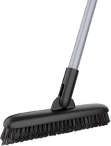 MR.SIGA Heavy Duty Grout Scrub Brush with Long Handle – Outdoor Pool Deck and Patio Tile Scrubber