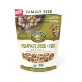 Nature's Path Organic Pumpkin Seed + Flax Granola – Lightweight Trail Snack for Hiking and Backpacking, 6g Protein