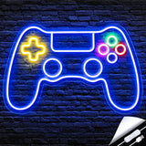Kavaas Gamer Neon Sign – Modern LED Wall Art for Gaming Room and Home Office, Vibrant Gamepad Accent Light