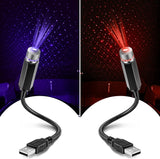 Hortsun USB Star Projector – Cozy Bedroom and Dorm Room Accent Light, Red and Purple Ambient Ceiling Lamp