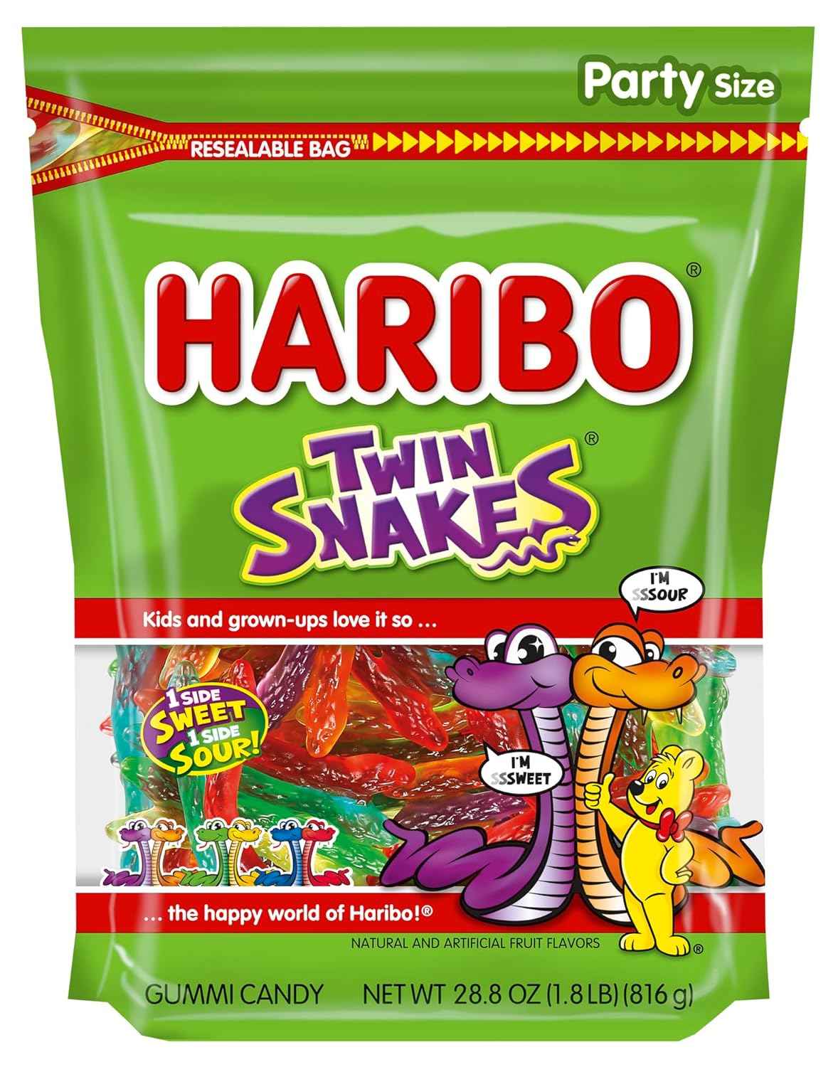 HARIBO Goldbears Gummy Candy – Nostalgic Stocking Stuffer and Holiday Gift Add-On, 10 oz Resealable Bag