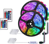 LuminGlow Battery Powered LED Strip Lights – Thoughtful Housewarming Gift for Her, RGB Remote Controlled 6.6FT