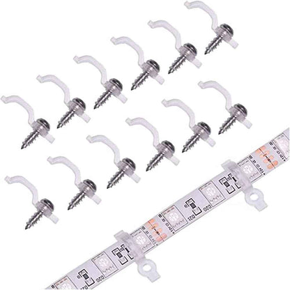 LuminTech 100 Pack LED Strip Mounting Kit – Complete DIY Project Supply with 100 Magnetic Screws