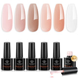 modelones Builder Gel Nail Polish – Premium At-Home Manicure Experience, Salon-Quality Nude-Pink Finish