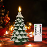 PChero Flameless Christmas Candle – Safe Flickering Pillar for Bedrooms & Family Rooms, No Open Flame with Auto-Off Timer